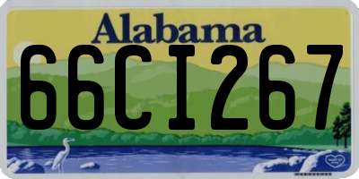 AL license plate 66CI267