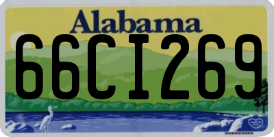 AL license plate 66CI269