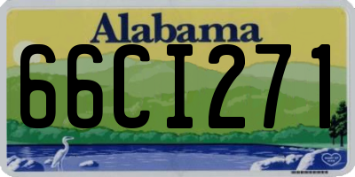 AL license plate 66CI271