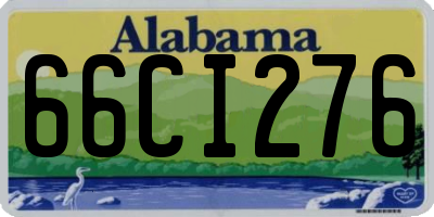 AL license plate 66CI276