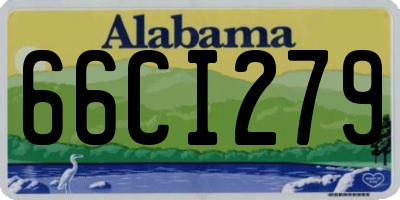 AL license plate 66CI279