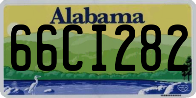AL license plate 66CI282