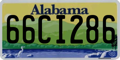 AL license plate 66CI286