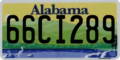 AL license plate 66CI289