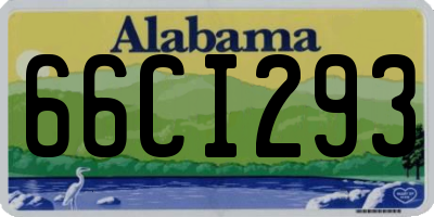AL license plate 66CI293