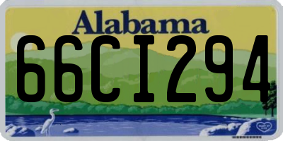 AL license plate 66CI294