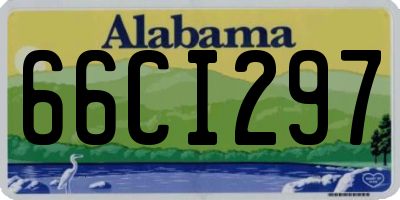 AL license plate 66CI297