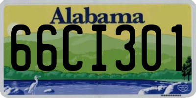 AL license plate 66CI301