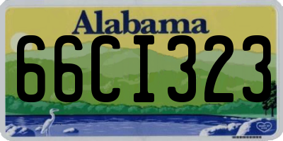 AL license plate 66CI323