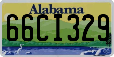 AL license plate 66CI329