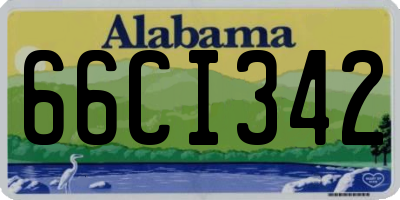 AL license plate 66CI342