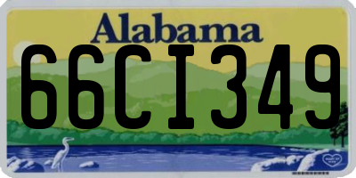 AL license plate 66CI349