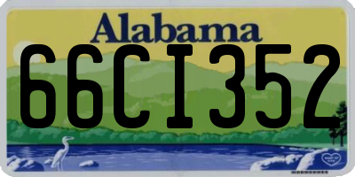 AL license plate 66CI352