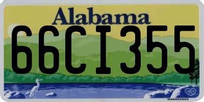AL license plate 66CI355