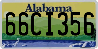 AL license plate 66CI356