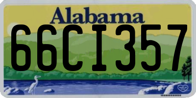 AL license plate 66CI357