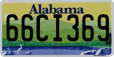 AL license plate 66CI369