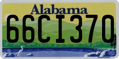 AL license plate 66CI370
