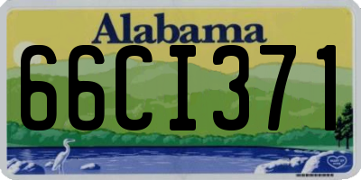 AL license plate 66CI371