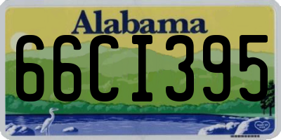 AL license plate 66CI395
