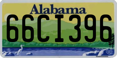 AL license plate 66CI396