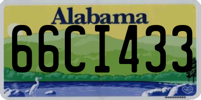 AL license plate 66CI433