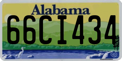 AL license plate 66CI434