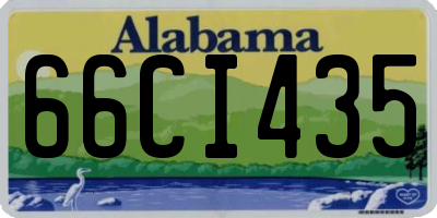 AL license plate 66CI435