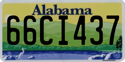 AL license plate 66CI437