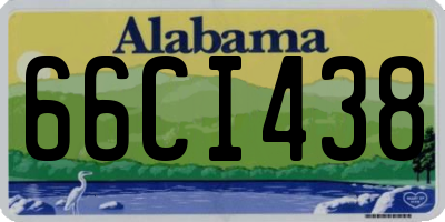 AL license plate 66CI438