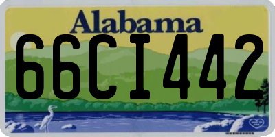AL license plate 66CI442