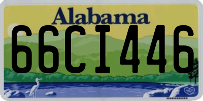 AL license plate 66CI446