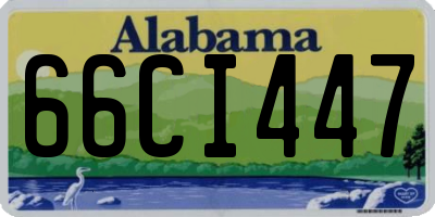 AL license plate 66CI447