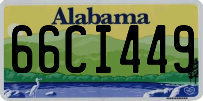 AL license plate 66CI449