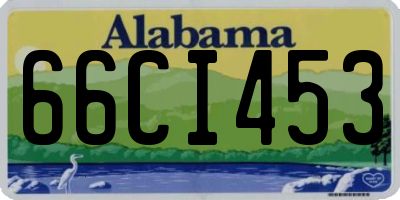 AL license plate 66CI453