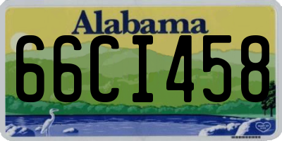 AL license plate 66CI458