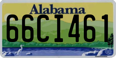 AL license plate 66CI461