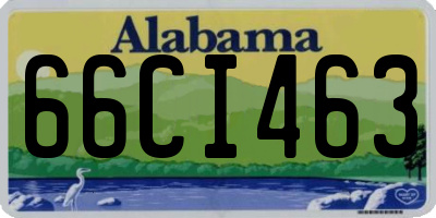 AL license plate 66CI463