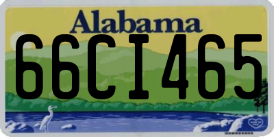 AL license plate 66CI465
