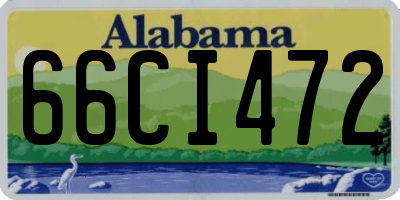 AL license plate 66CI472