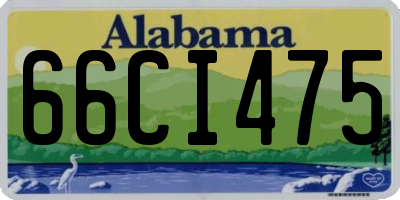 AL license plate 66CI475