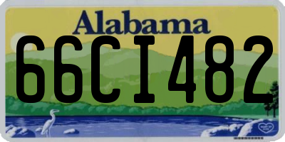 AL license plate 66CI482