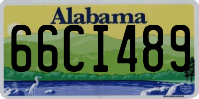 AL license plate 66CI489