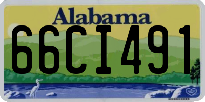 AL license plate 66CI491