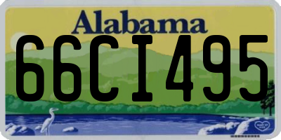 AL license plate 66CI495
