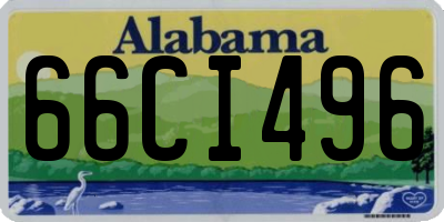 AL license plate 66CI496