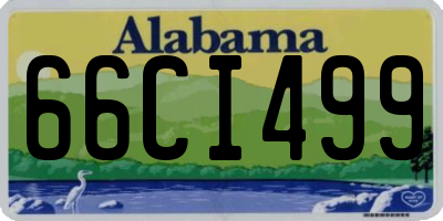 AL license plate 66CI499