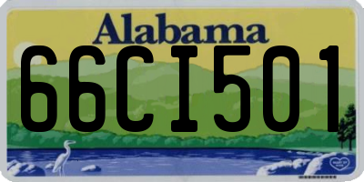 AL license plate 66CI501