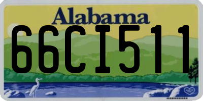 AL license plate 66CI511