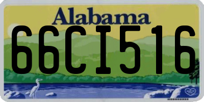AL license plate 66CI516